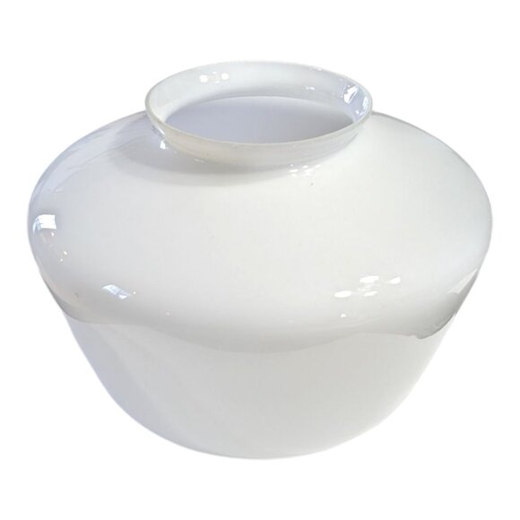 School House Light Globe White Milk Glass Ceiling Light Globe 8" Farmhouse VTG - Picture 6 of 8